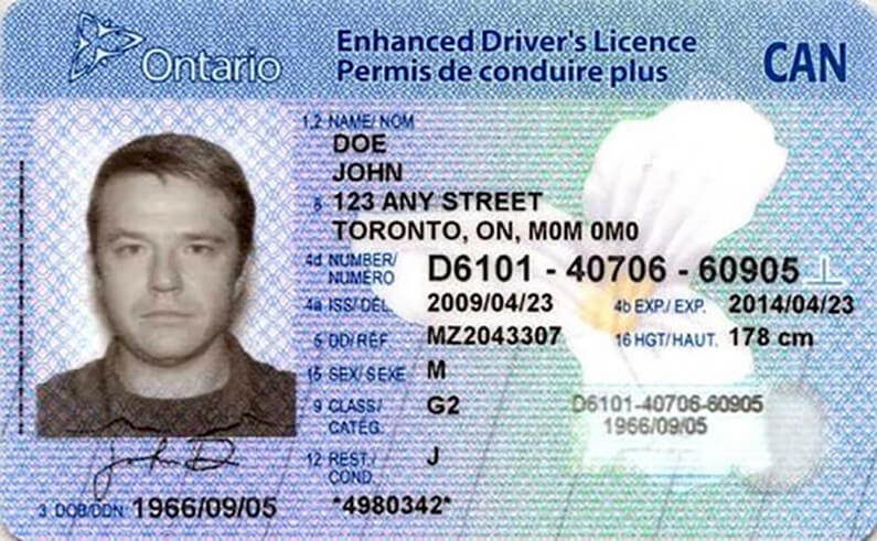 g2 driving test ontario